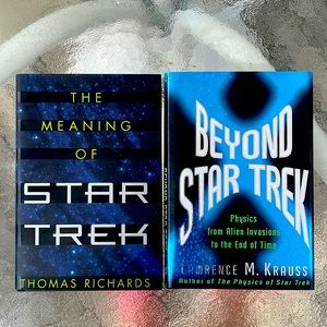 The Meaning of Star Trek and Beyond Star Trek. Hardcover books. Science/fiction